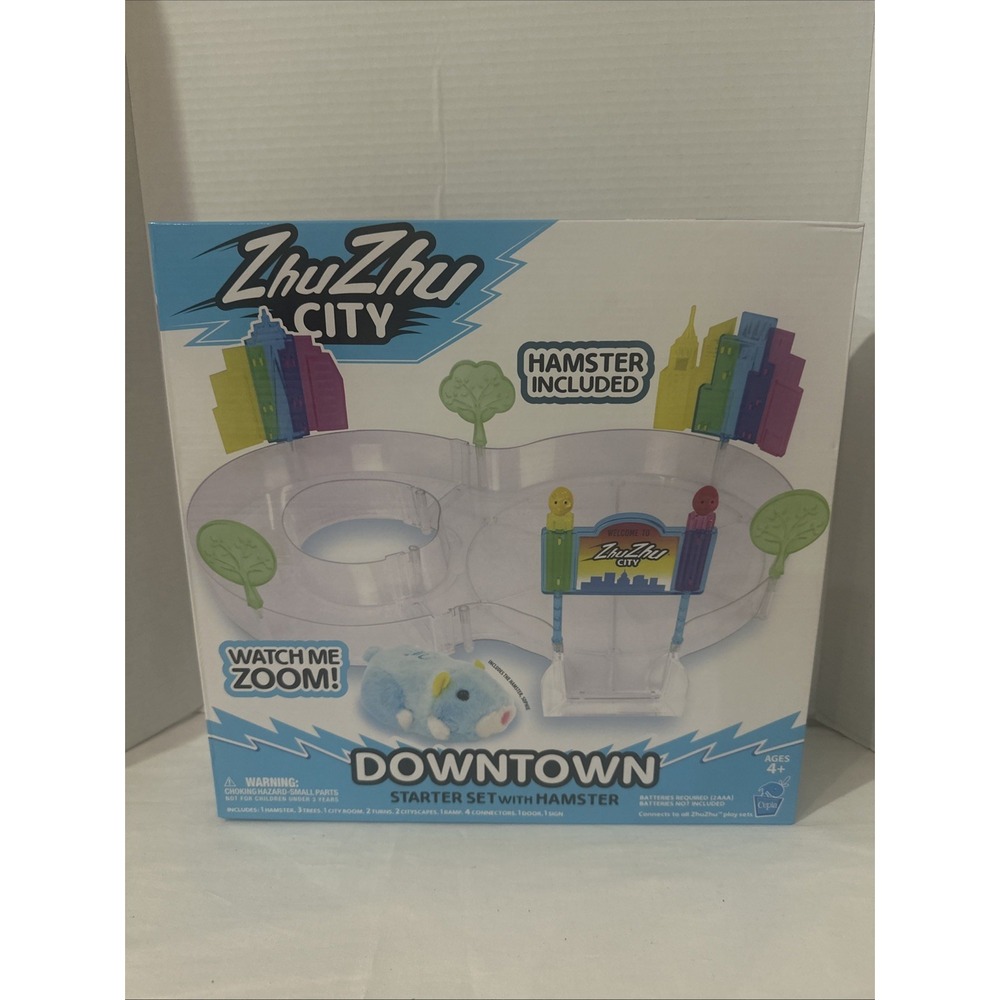 Zhu Zhu City DOWNTOWN STARTER SET with Plush Sofia Interactive Hamster New